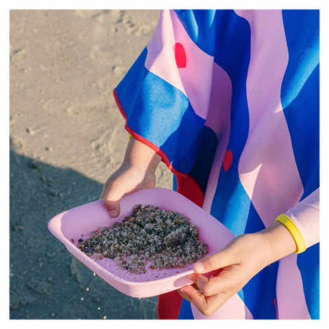 Poncho de plaja, cherry, copii varsta 1-6 ani [3]