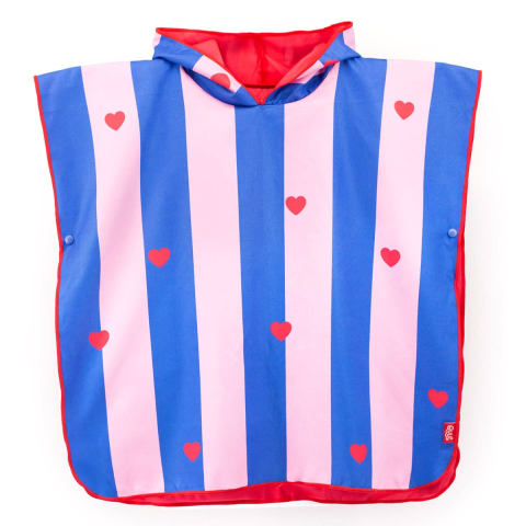 Jucării și Jocuri pentru copii - Poncho de plaja, cherry, copii varsta 1-6 ani