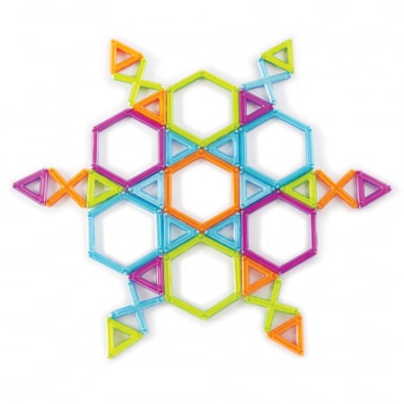 PowerClix Frames, set magnetic, 100 piese, Guidecraft, 4+ ani [6]