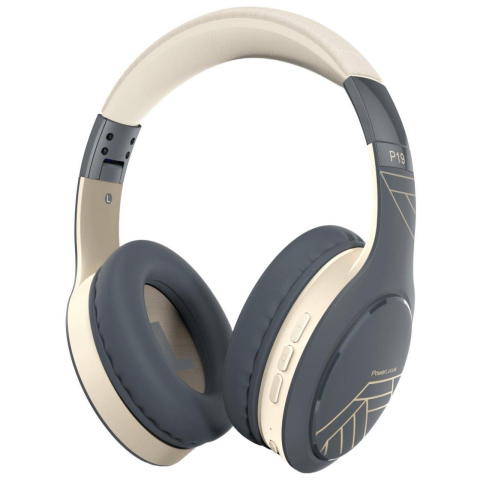 PowerLocus Casti Bluetooth Wireless Over-Ear P19 Asphalt Grey [1]