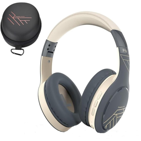 PowerLocus Casti Bluetooth Wireless Over-Ear P19 Asphalt Grey [8]