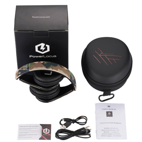 PowerLocus Casti pentru copii, Wireless, P2 Camo [6]