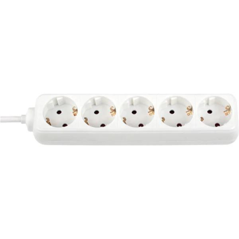 Casă, gradină și bricolaj - Prelungitor bachmann selly 5xcee7/3 pc, fara intrerupator, lungime cablu 3m, h05vv-f 3g1, alb