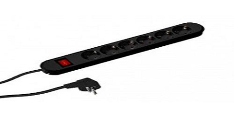 Casă, gradină și bricolaj - Prelungitor bachmann smart 6xcee7/3 pc, cu intrerupator, lungime cablu 3 m, h05vv-f 3g1.5, negru, demontabil