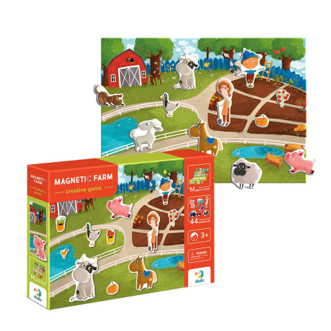 Prima mea ferma, set magnetic, 44 piese, copii varsta 3-7 ani [1]