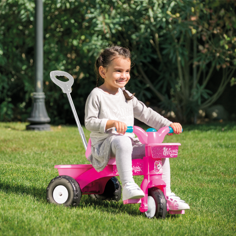 Prima mea tricicleta roz cu maner - Unicorn [2]
