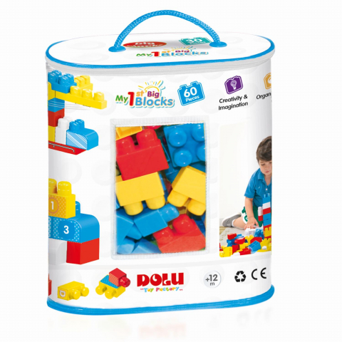 Jucării și Jocuri pentru copii - Primele cuburi de construit  - 60 piese