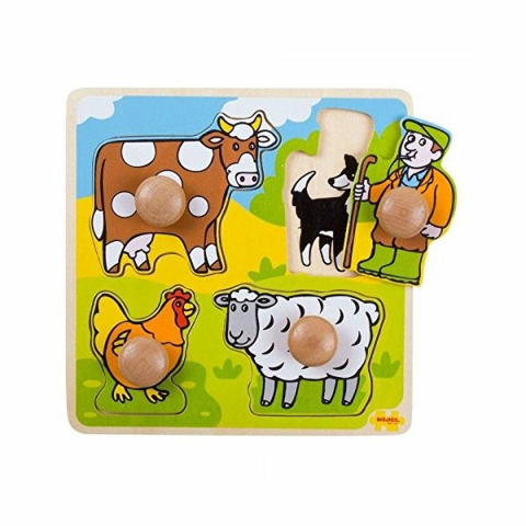 Jucării și Jocuri pentru copii - Primul meu puzzle - 4 animale domestice