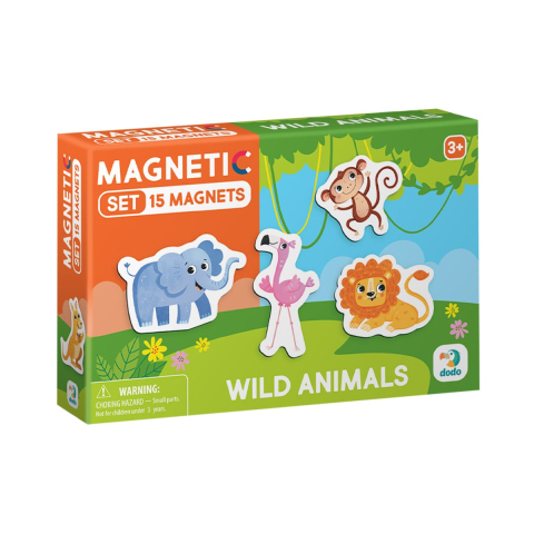 Jucării și Jocuri pentru copii - Primul meu set magnetic, Animale salbatice, copii varsta 3-5 ani
