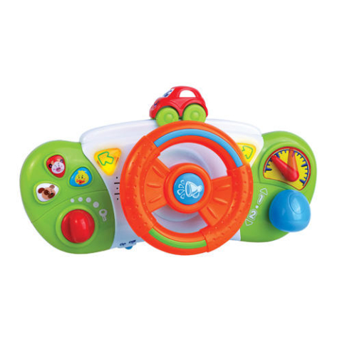 Jucării interactive bebeluși - Primul meu volan cu sunete