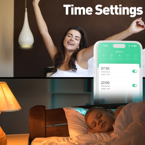 Priză de perete WiFi Tellur Smart, 3600W, 16A, PD20W, USB 18W, monitorizare consum, alb [8]