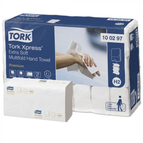 Prosoape hartie albe in z 2str 100/set tork xpress extra soft [1]