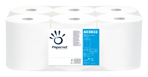 Detergenti si Curatenie - Prosop hartie alb rola 2str 108m 6/set premium papernet