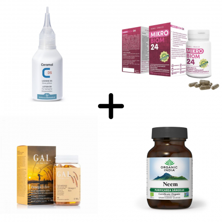 Suplimente alimentare - Protocol DERMATITA SEBOREICA CORP si TEN