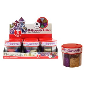 Art & Craft si Artizanat - Pudra glitter multisararita daco pu050 6 buc
