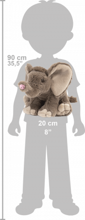 Pui de Elefant African - Jucarie Plus Wild Republic 20 cm [1]