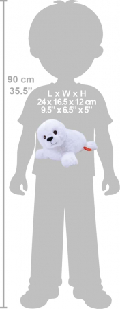 Pui Foca Ecokins - Jucarie Plus Wild Republic 20 cm [1]
