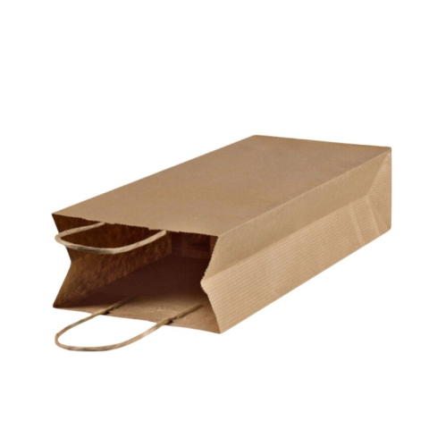 Birotică și Papetărie - Punga cadou Colorarte 05910, 14x39x8cm, 110g/mp, kraft, manere din hartie rasucita, pentru sticle