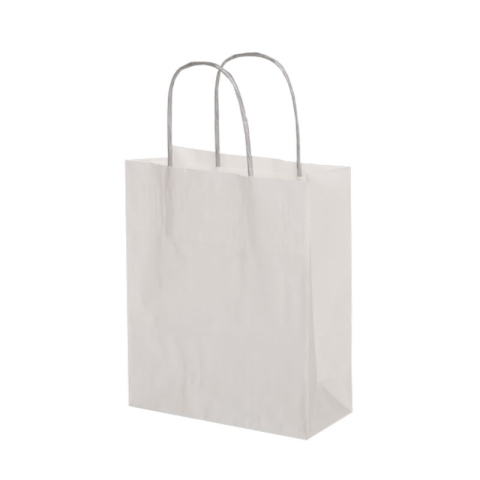 Birotică și Papetărie - Punga cadou Colorarte 12832 / 17588, B4, 26x35x12cm, 90g/mp, alba, manere din hartie rasucita