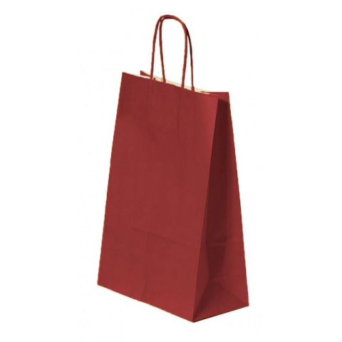 Birotică și Papetărie - Punga cadou Colorarte 93932 / 93988, A4, 22x31x10cm, 90g/mp, grena, manere din hartie rasucita