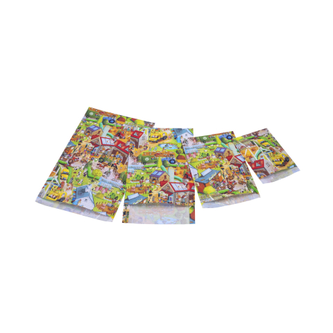Lichidare stoc - Totul la 9.90 Lei - Punga cadou din hartie - Ferma Fericita (XL - 27 x 42cm), copii varsta 