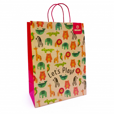 Art & Craft si Artizanat - Punga cadou din hartie format mare, 32 x 16 x 43 cm, Svoora, varsta  ani, 