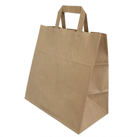 Birotică și Papetărie - Punga hartie snack food 26 x17 x 25cm maro/maro papiroti