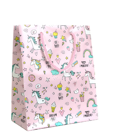 Birotică și Papetărie - Pungi cadou dream big unicorn l 240 x 100 x 335 mm rotolux