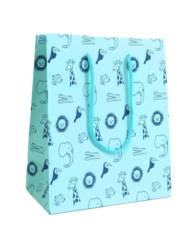 Birotică și Papetărie - Pungi cadou petit jungle blue l 240 x 100 x 335 mm rotolux