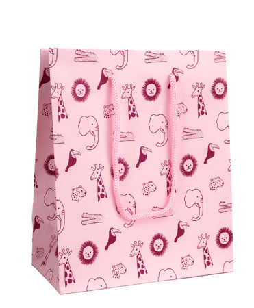 Birotică și Papetărie - Pungi cadou petit jungle pink l 240 x 100 x 335 mm rotolux