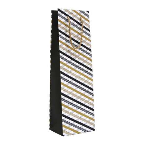Birotică și Papetărie - Pungi cadou sticla black & gold b 120 x 90 x 390 mm rotolux