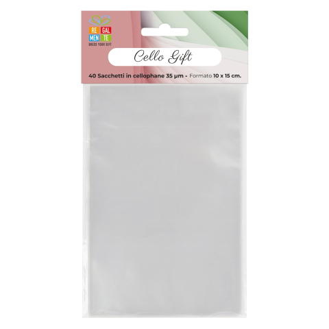 Cadouri Jucării Copii Grădiniță - Pungi cadou transparente din celofan, 40 buc, 10 x 15 cm varsta 3 ani+,6 ani+,8 ani+