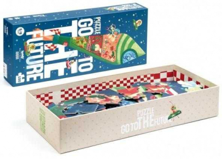 Puzzle 100 - 299 piese - Puzzle 100 piese, Planete, Go to the future, varsta 3 - 6 ani, Baiat