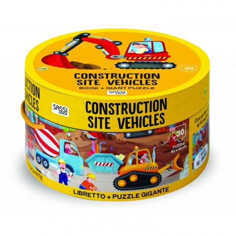 Jucării și Jocuri pentru copii - Puzzle (30 piese) cu carte - Vehicule