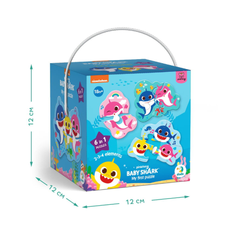 Puzzle 6 in 1 - Baby Shark (2, 3, 4 piese) [4]