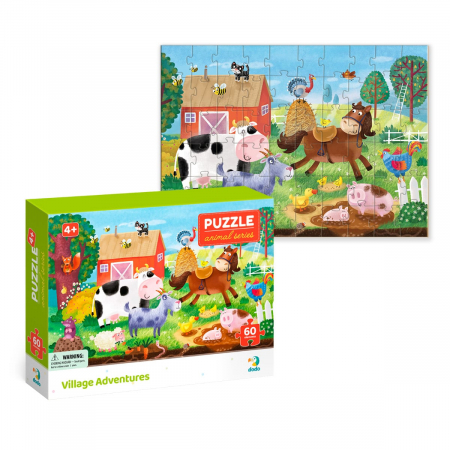 Puzzle 60 de piese, Aventuri la ferma, 4-7 ani [3]