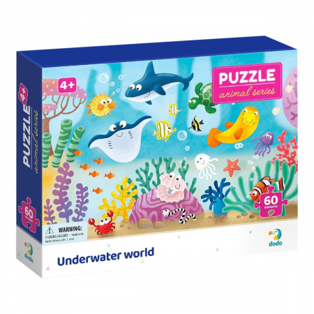 Jucării și Jocuri pentru copii - Puzzle 60 de piese, Lumea subacvatica, 4-7 ani
