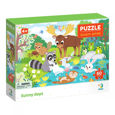 Jucării și Jocuri pentru copii - Puzzle 60 de piese, Zile insorite, 4-7 ani