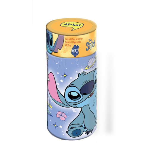 Jucării și Jocuri pentru copii - Puzzle 60 piese in tub 48x33cm Stitch Luna