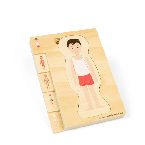 Puzzle anatomic din lemn - Baiat [2]