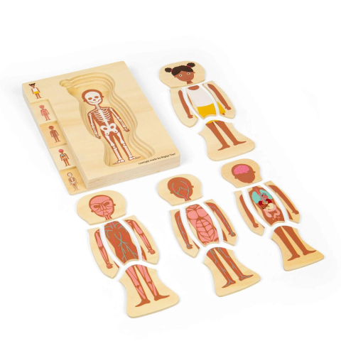 Puzzle anatomic din lemn - Fetita [2]