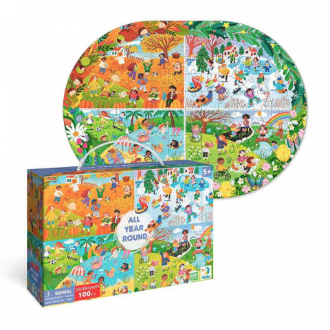 Puzzle - Anotimpurile (100 piese) [1]