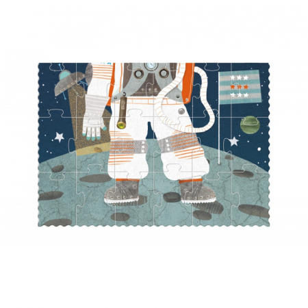 Puzzle astronaut, planete, stele si nave spatiale, cu 36 piese, pentru copii mici, varsta 3 - 6 ani, Baiat [2]