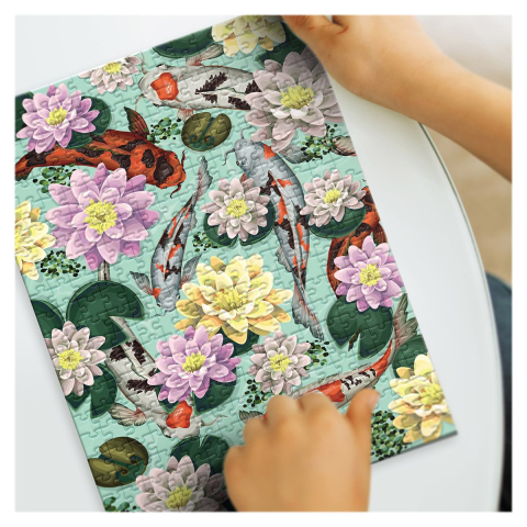 Puzzle Botany, Lotus Flowers, 350 piese, copii varsta 8+ ani [2]