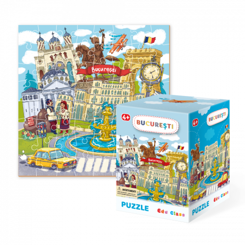 Jucării și Jocuri pentru copii - Puzzle - Bucuresti (64 piese)