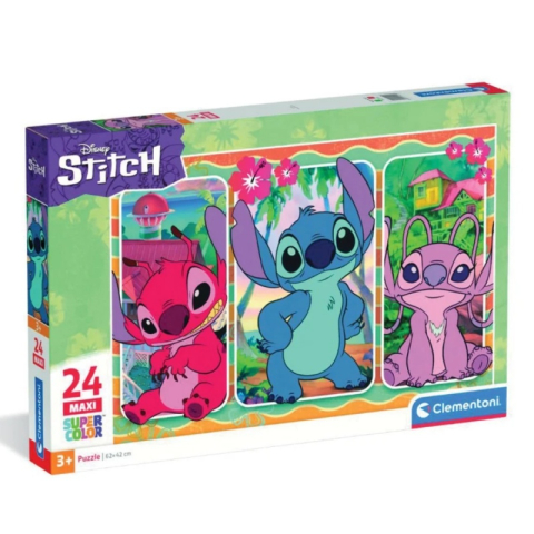 Birotică și Papetărie - Puzzle carton 24 piese Clementoni Maxi Stitch, 28513, +3 ani