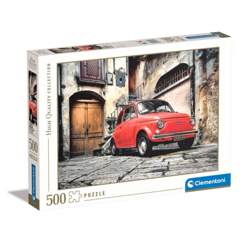 Birotică și Papetărie - Puzzle carton 500 piese Clementoni High quality - Fiat 500 clasic, 30575, 10+ ani