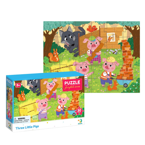Puzzle Cei trei purceluși, 30 piese, varsta 3-6 ani [2]