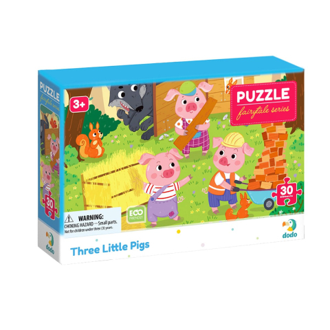 Jucării și Jocuri pentru copii - Puzzle Cei trei purceluși, 30 piese, varsta 3-6 ani