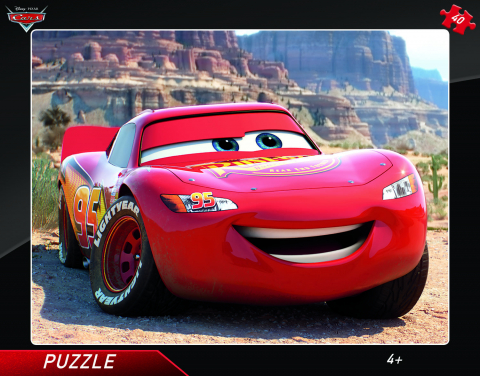 Jucării și Jocuri pentru copii - Puzzle cu rama - Fulger McQueen